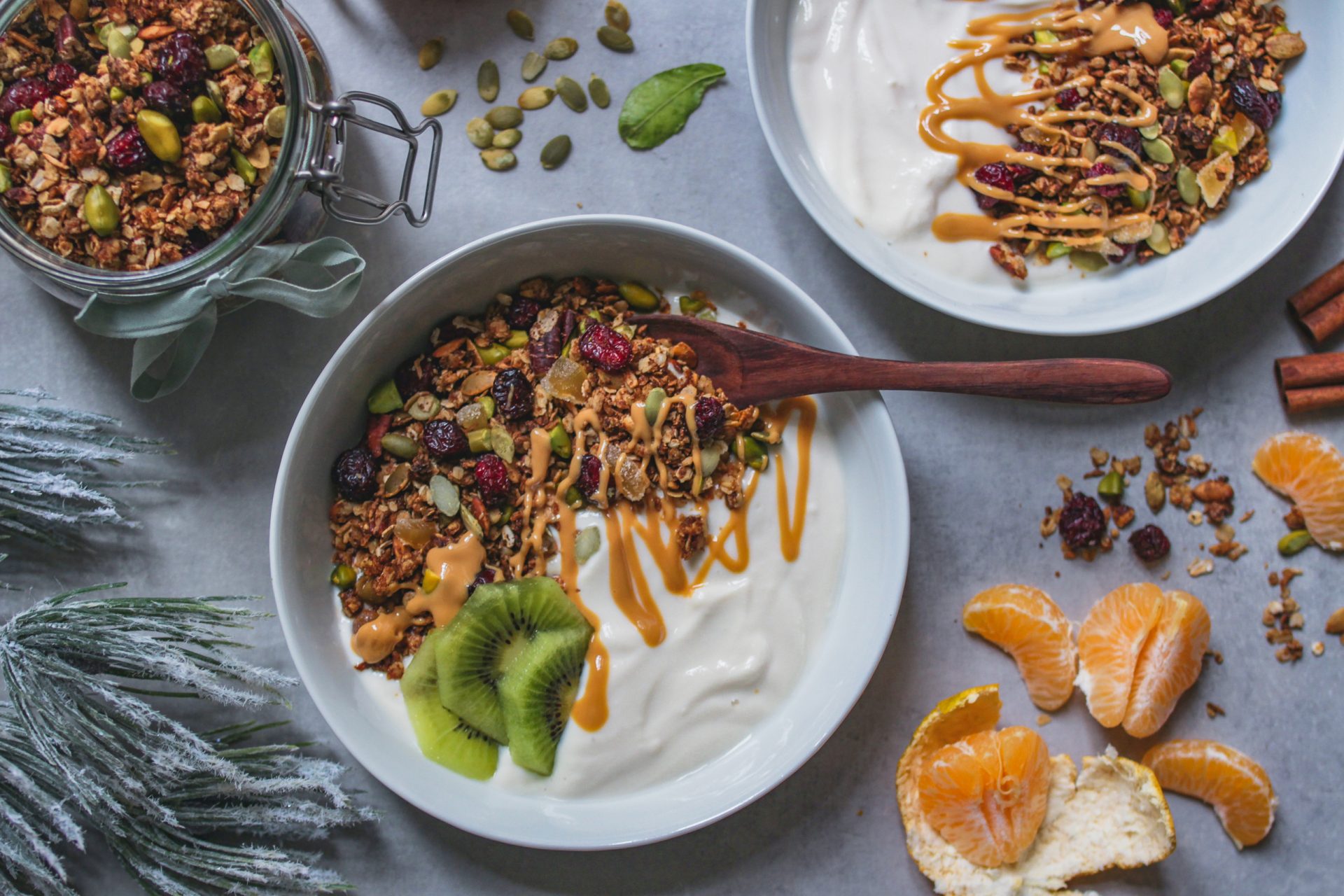 Knuspriges Granola für den Advent veggies vegan