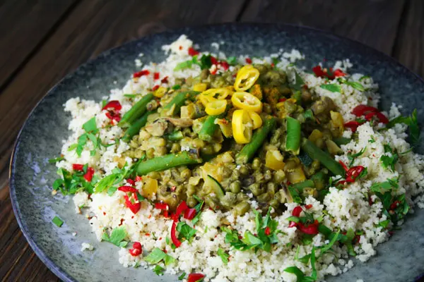 Schaaaarfff...so soll es sein... mein veganes Mungo-Curry