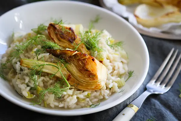 Fenchel-Lauch-Risotto