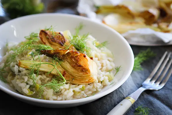 Fenchelrisotto Fenchel-Lauch-Risotto