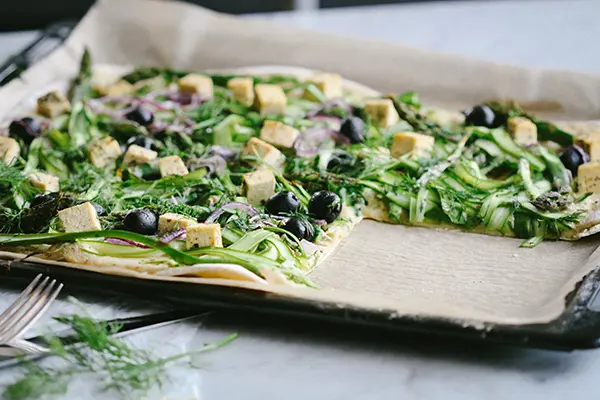 Spargelpizza