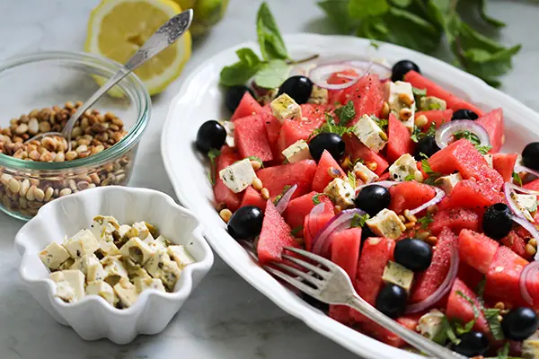 Wassermelonensalat