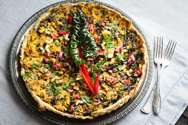 Bunte Mangold-Quiche