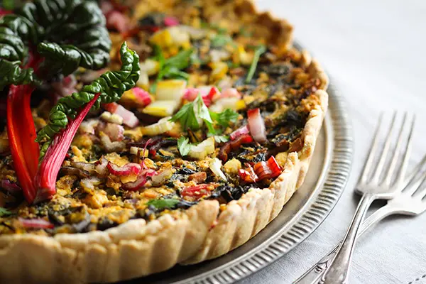 Bunte Mangold-Quiche