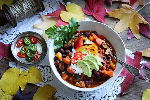 Süßkartoffel-Gemüse-Chili