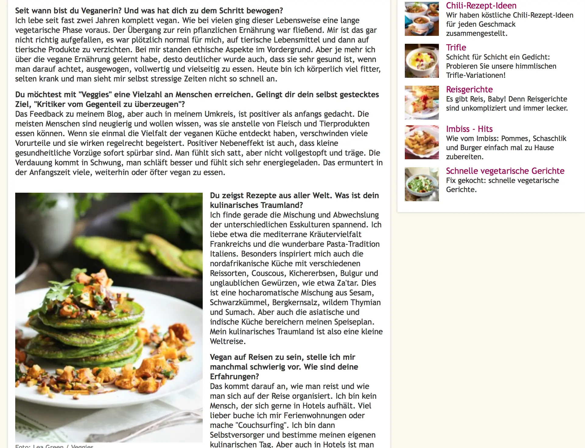 Ausschnitt aus dem Interview mit LECKER.de
