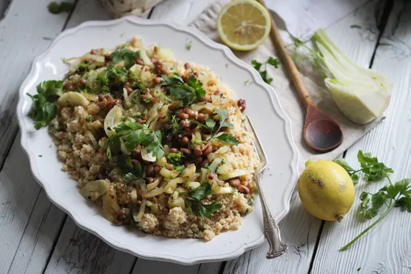 Fenchelgemüse mit Couscous und Zitrone aus "Vegan kann jeder" von Eat this!