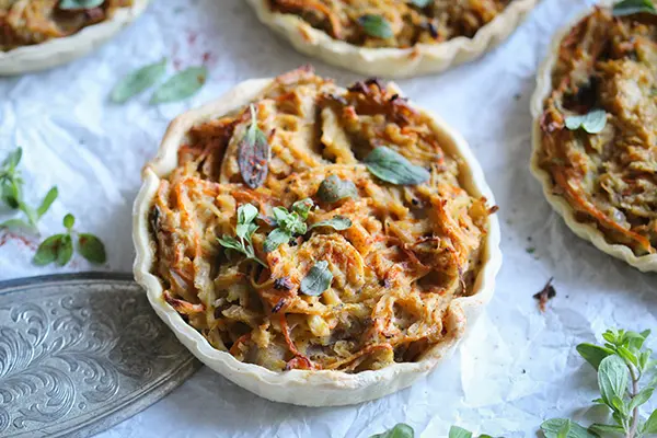 Vegane Rüben-Tartelettes