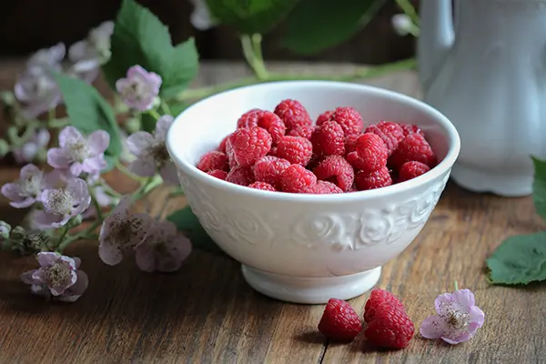 Frische Himbeeren