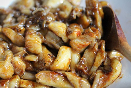 Austernpilz-Sprossen-Geschnetzeltes mit Erbsen & Naturreis • veggies ... Austernpilz-Sprossen-Geschnetzeltes mit Erbsen & Naturreis • veggies ...