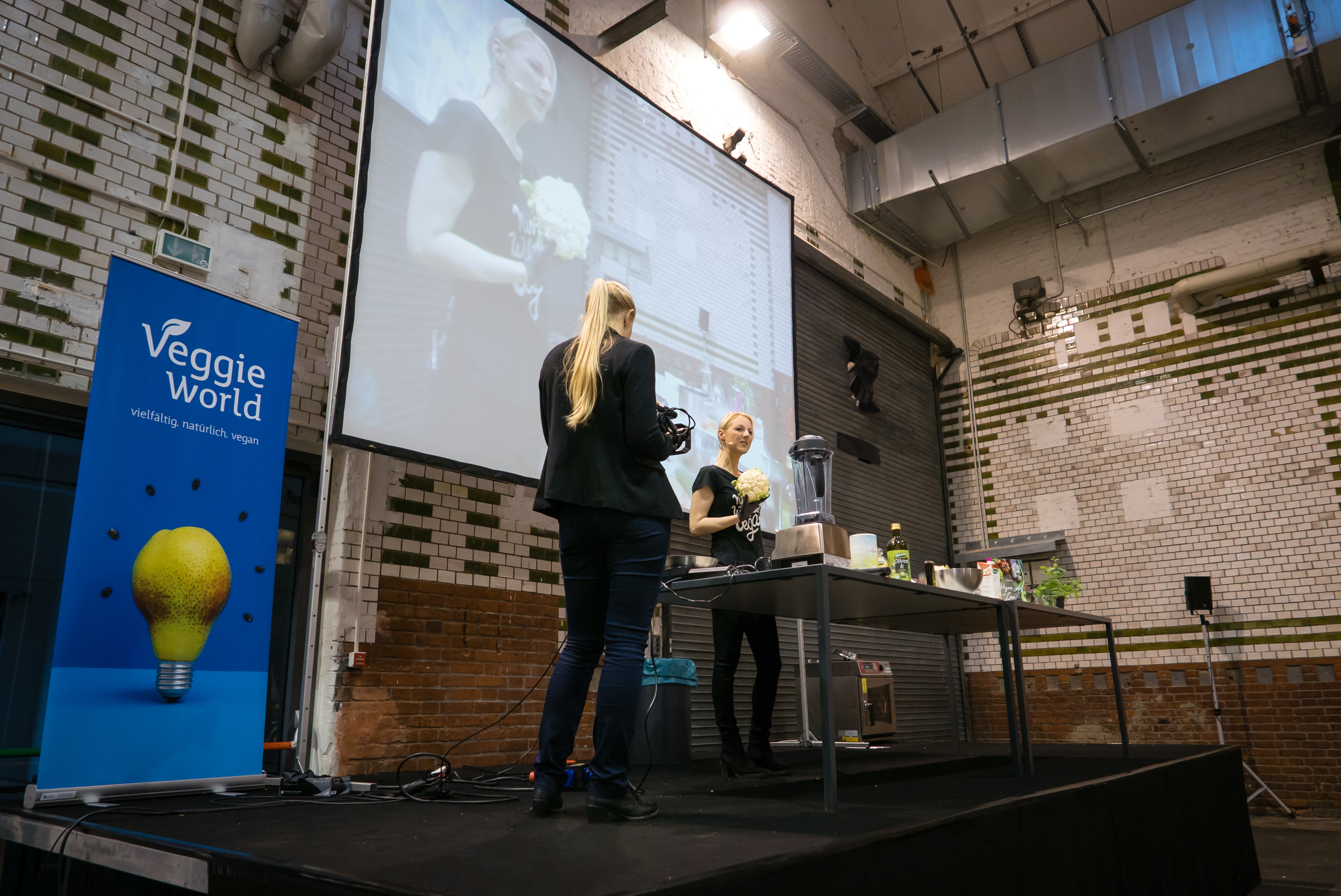 Vegane Kochshow zum Thema "Clean eating" auf der VeggieWorld Berlin 2015