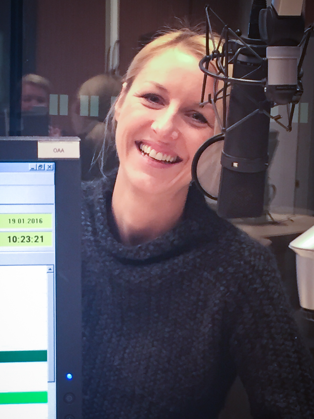 Lea Green im Studio von radioeins rbb
