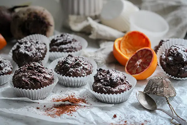 Vegane Rote Bete-Schokomuffins schnell und einfach backen