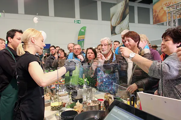 Lea auf der Grünen Woche für Bio-Company