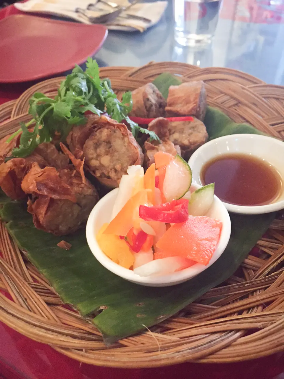 Essen im Loving Hut Singapur