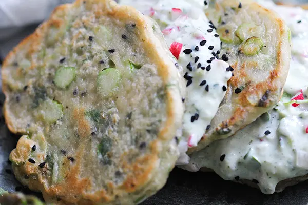 Vegane Spargel-Pancakes