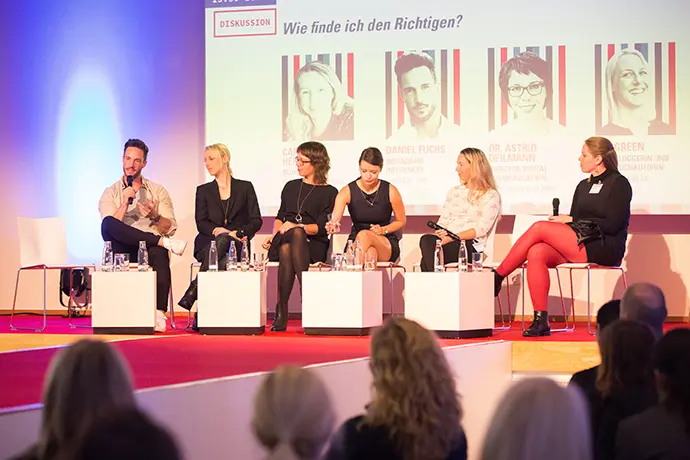 Podiumsdiskussion "New Influencers" auf dem Kommunikationskongress Berlin