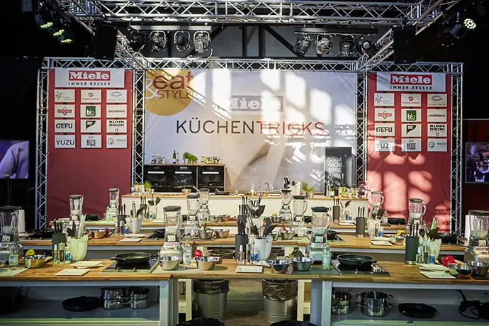 Die große Showküche auf der eat&STYLE