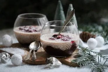 Tapiokapudding mit Zimtkirschen
