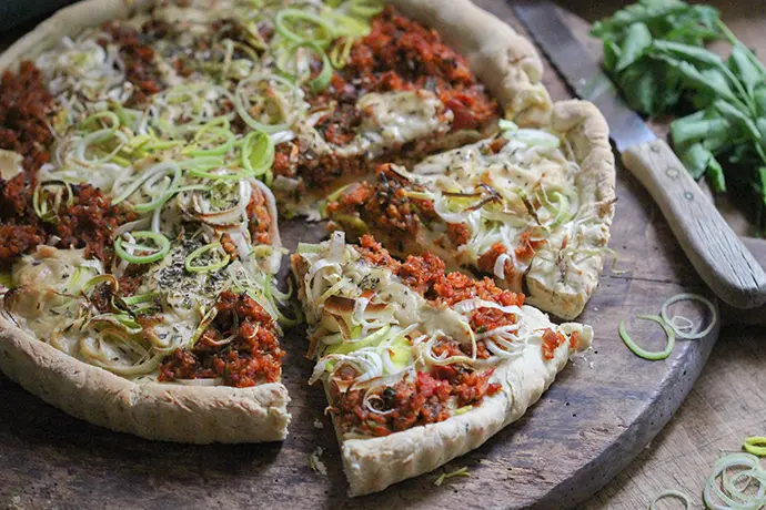 Vegane Focaccia mit Grünkern