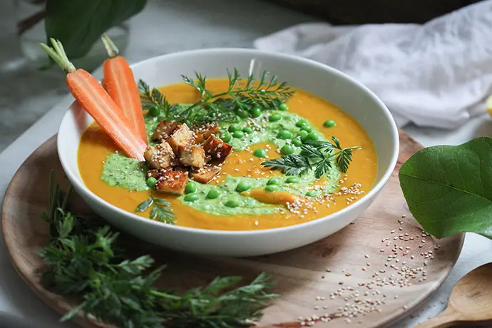 Vegane Karottensuppe Rezept Ostern
