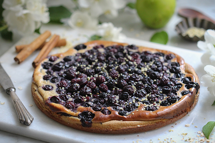 Einfach und genial: Veganer Heidelbeerkuchen
