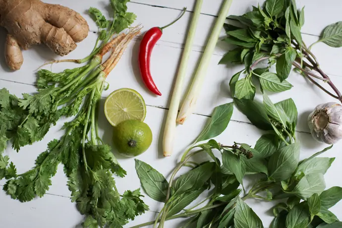 Blumenkohl-Kokossuppe mit Zitronengrass