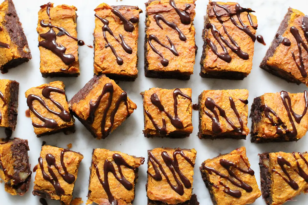 Vegane Kürbis-Schoko-Brownies