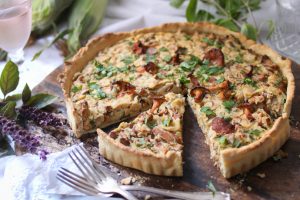 Herrliche herbstliche Pfifferling-Quiche