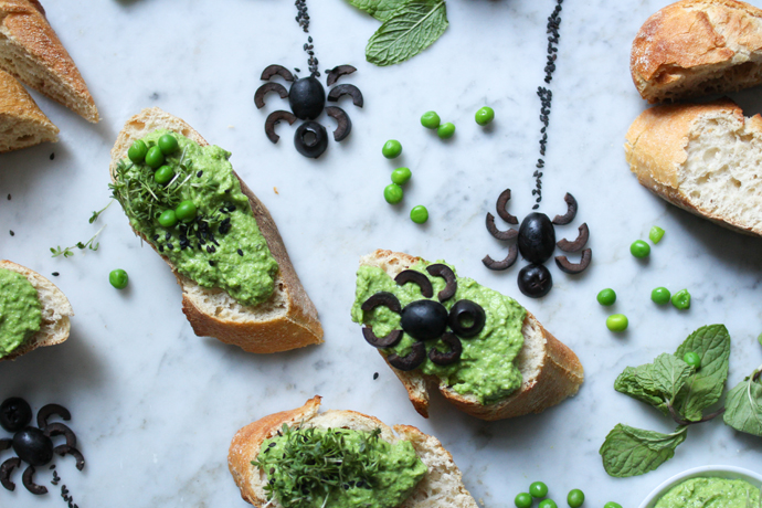Veganer halloween-Spinnensnack - einfaches Halloween-Rezept
