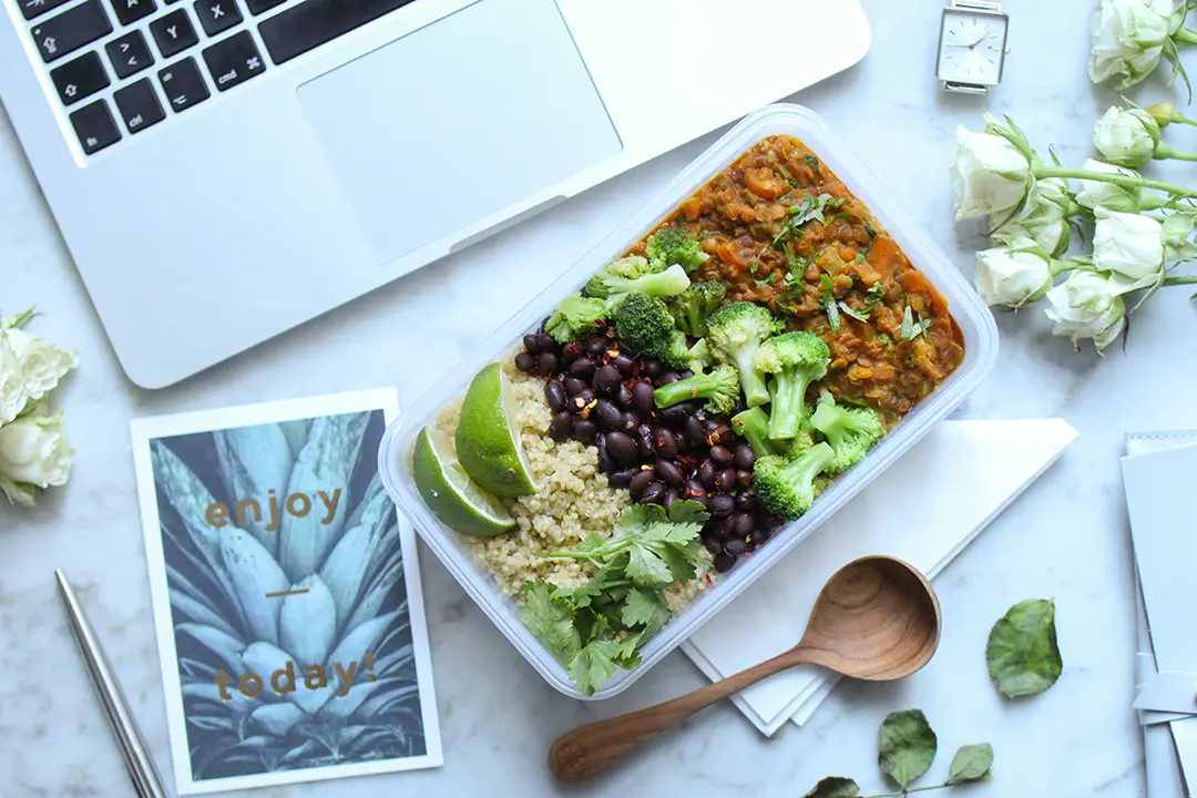 Quinoa-Linsen-Lunchbox