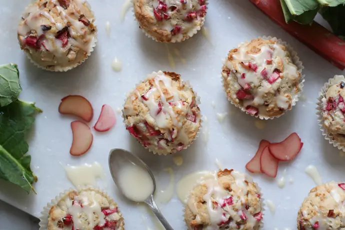 Vegane Rhababer-Muffins