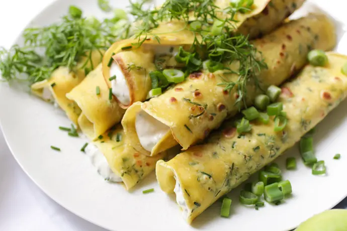 Vegane Kräuterpfannkuchen