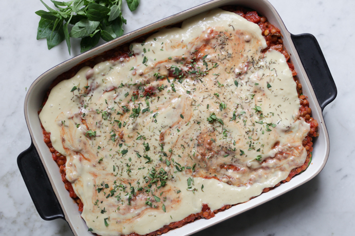 Vegan Zucchini-Lentil-Lasagna • veggies | vegan