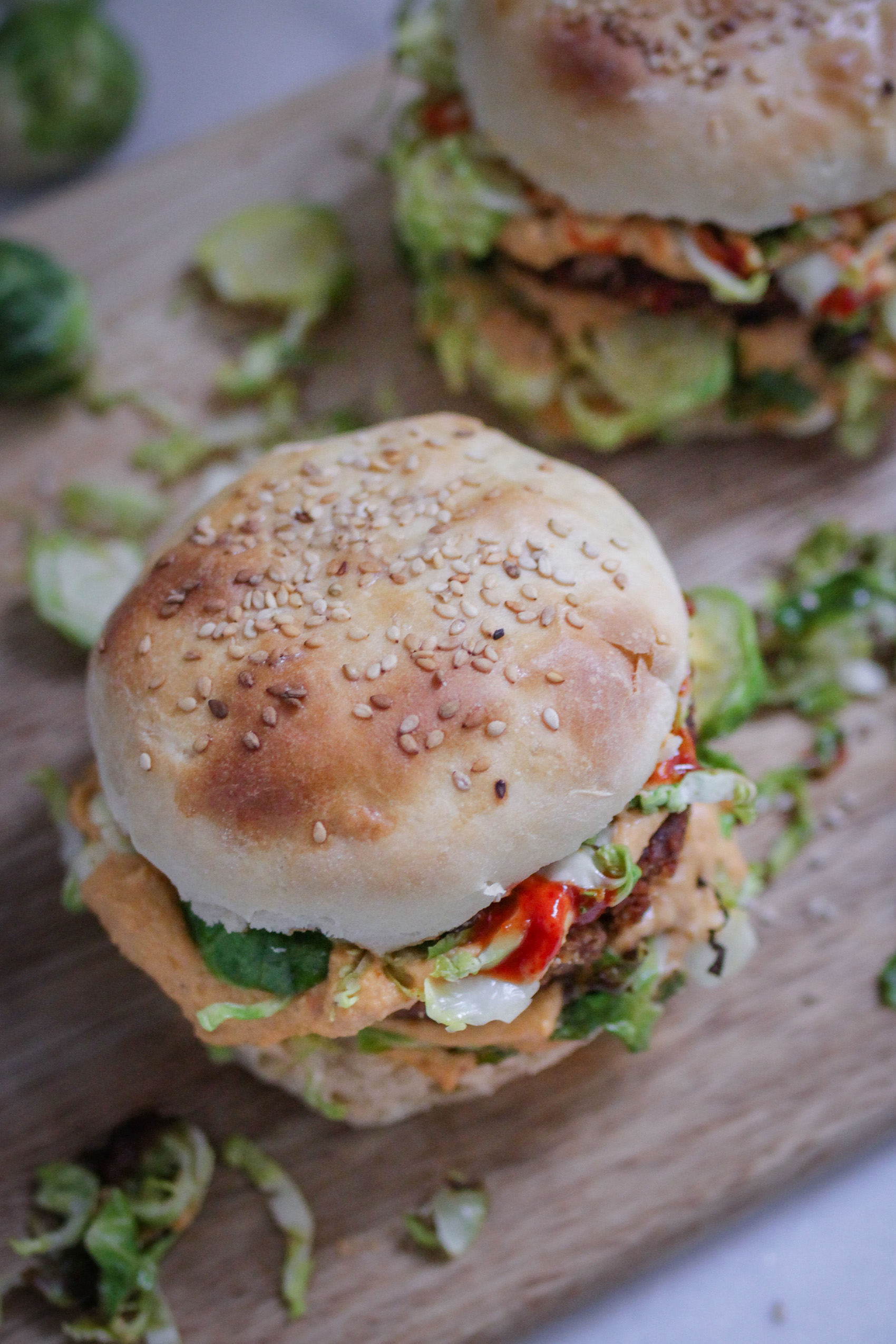 Vegan Black Bean Burger With Brussels Sprouts Veggies Vegan Looking for a cheeseburger bobby's near you? vegan black bean burger with brussels