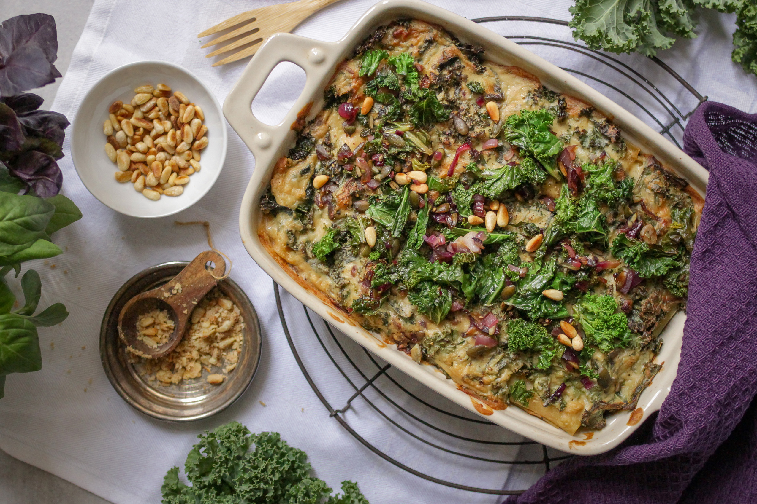 Vegane Grünkohl-Lasagne