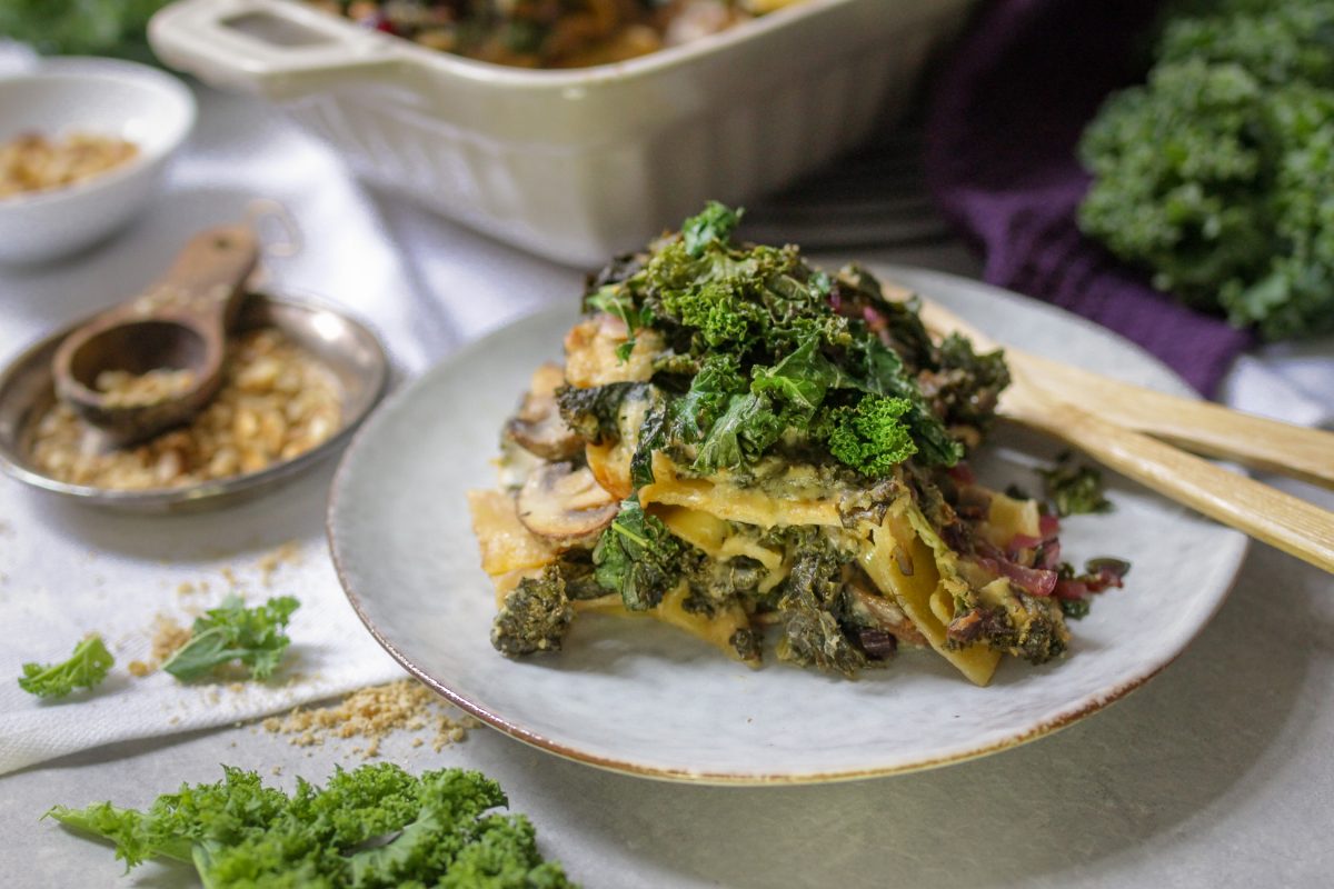 Vegane Grünkohl-Lasagne