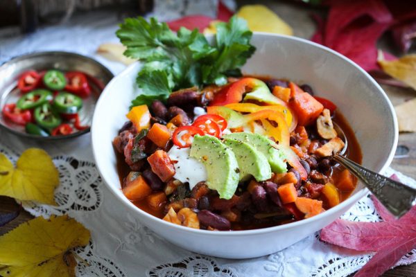 Mediterraner Bohnen-Gemüseeintopf • veggies | vegan