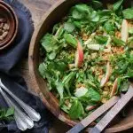 Linsen-Feldsalat mit Apfel
