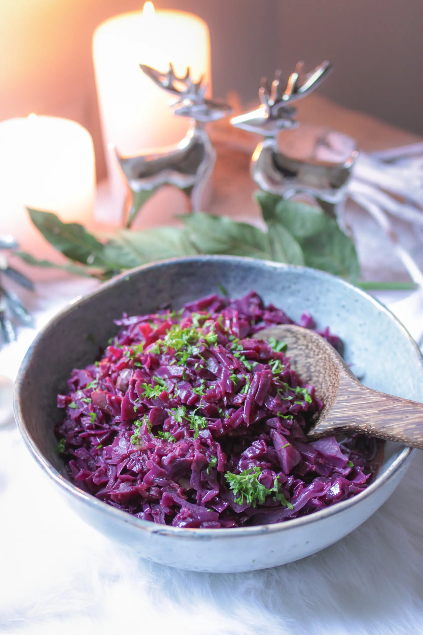 Veganes Apfel-Rotkraut