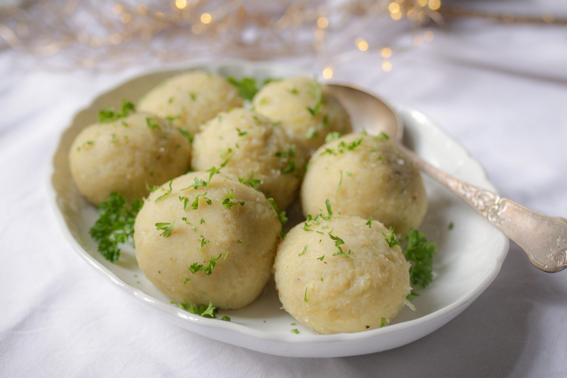 Vegane Kartoffelklöße halb & halb • veggies | vegan