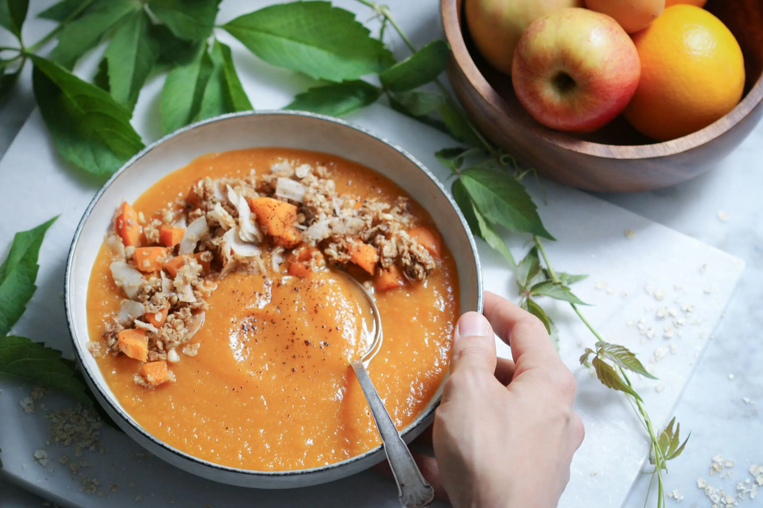 Veganes Apfelmus mit Aprikosen