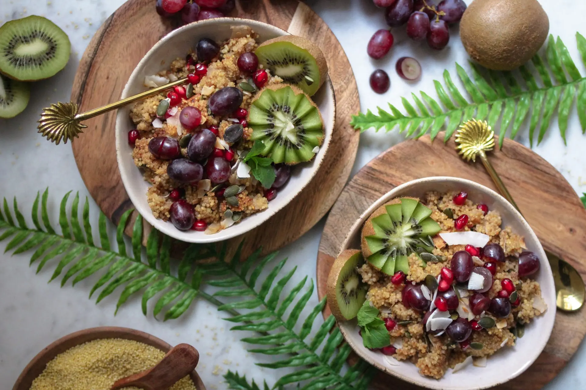 Veganes glutenfreies Hirsefrühstück