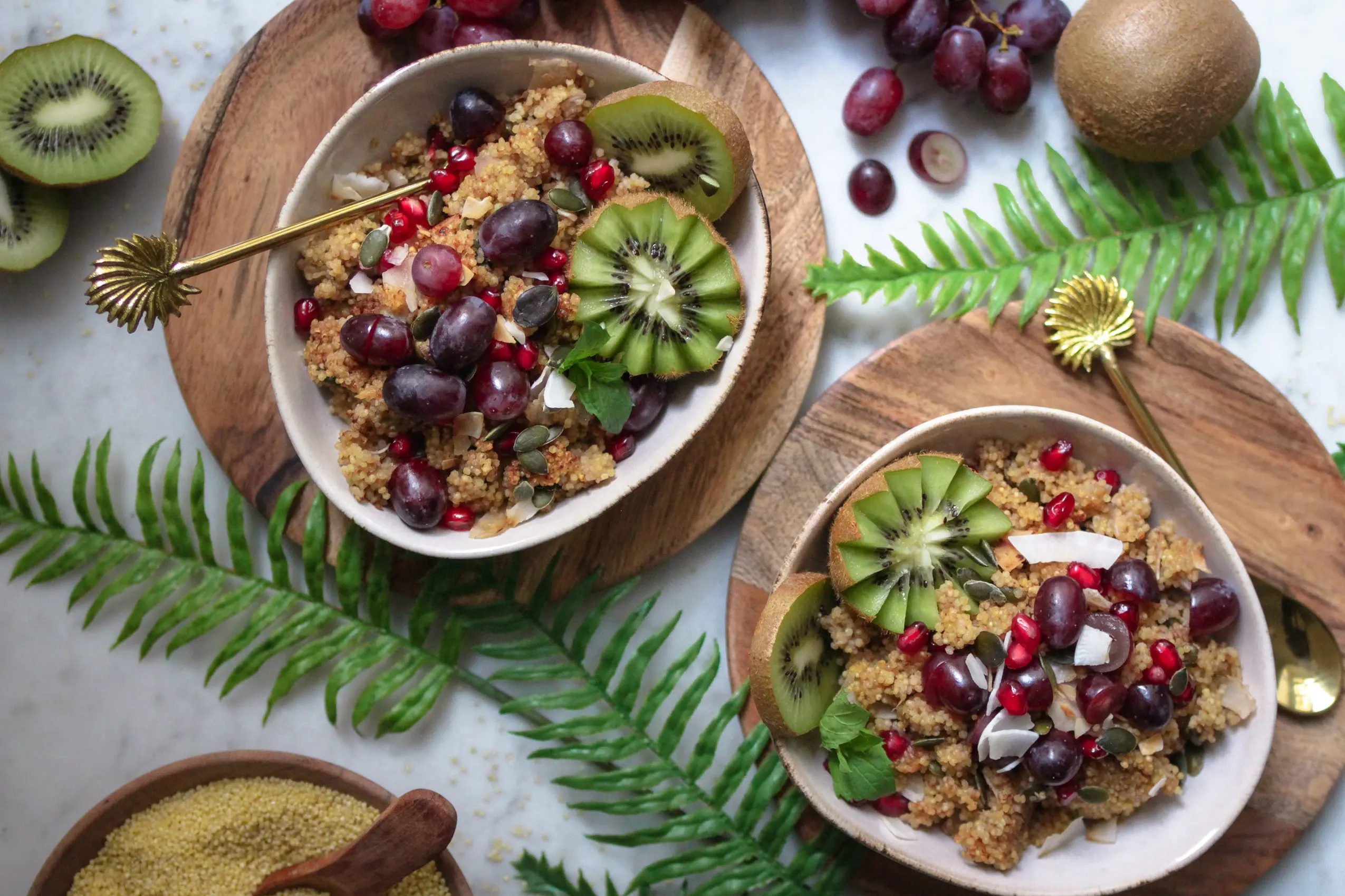 Veganes glutenfreies Hirsefrühstück