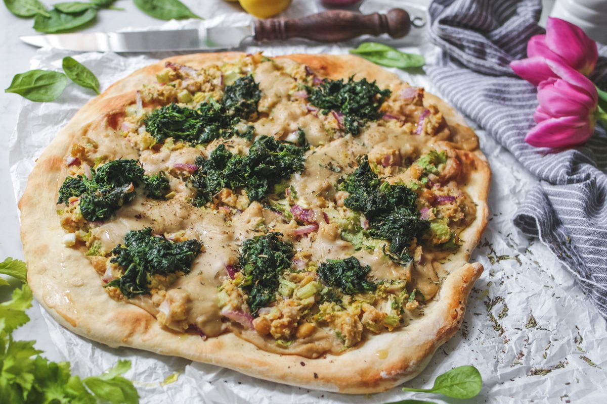 Vegane Thunfischpizza selbstgemacht