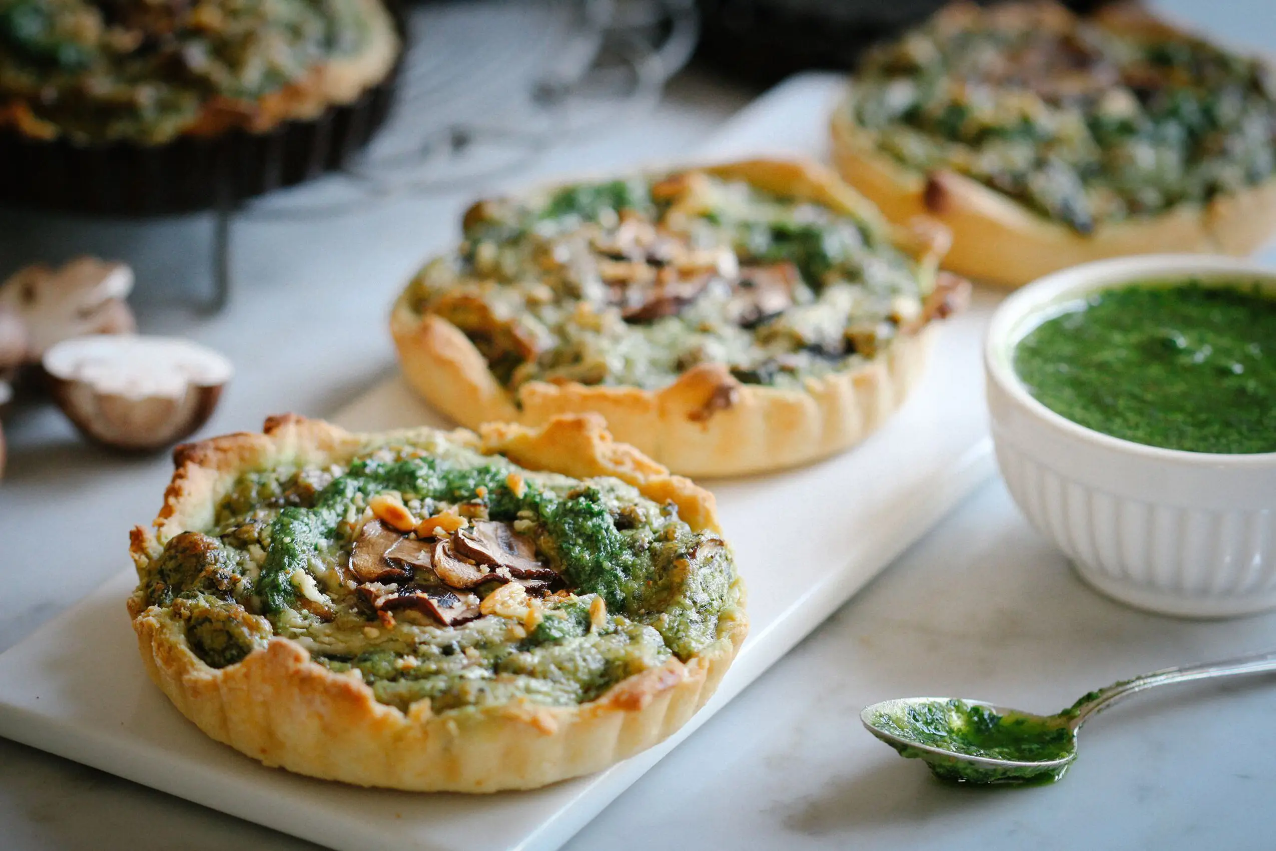 Bärlauch-Champignon-Tartelettes