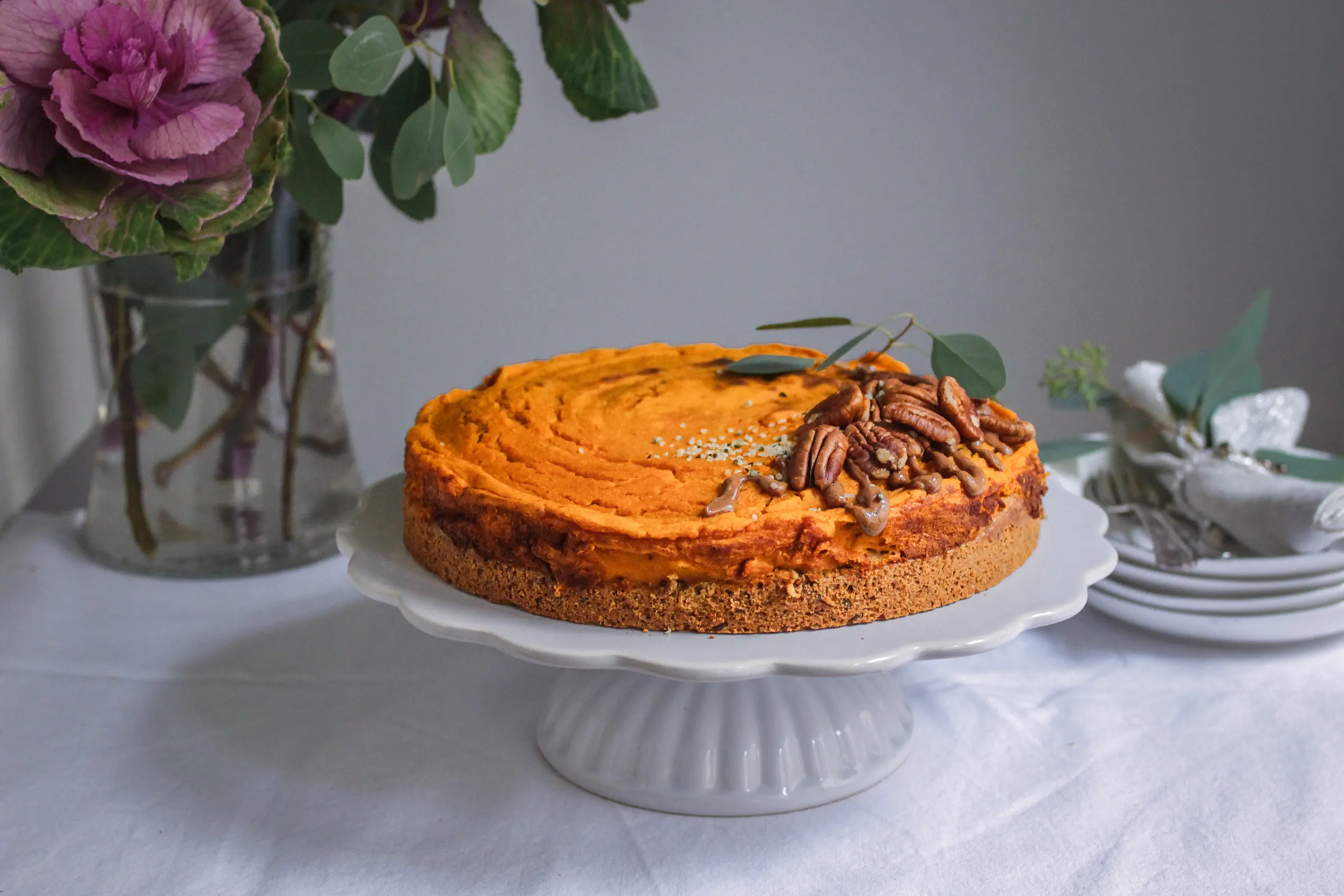 Rezept für veganen Kürbiskuchen