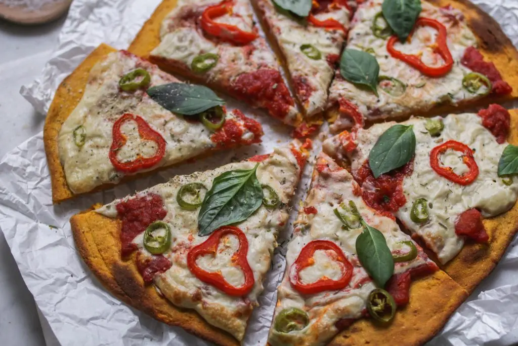 Rezept für vegane Süßkartoffelpizza