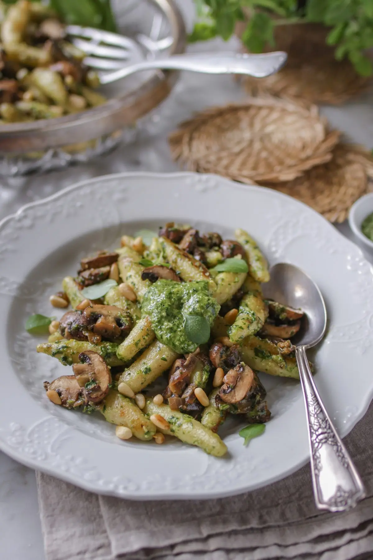 Rezept für vegane Schupfnudeln mit Bärlauch