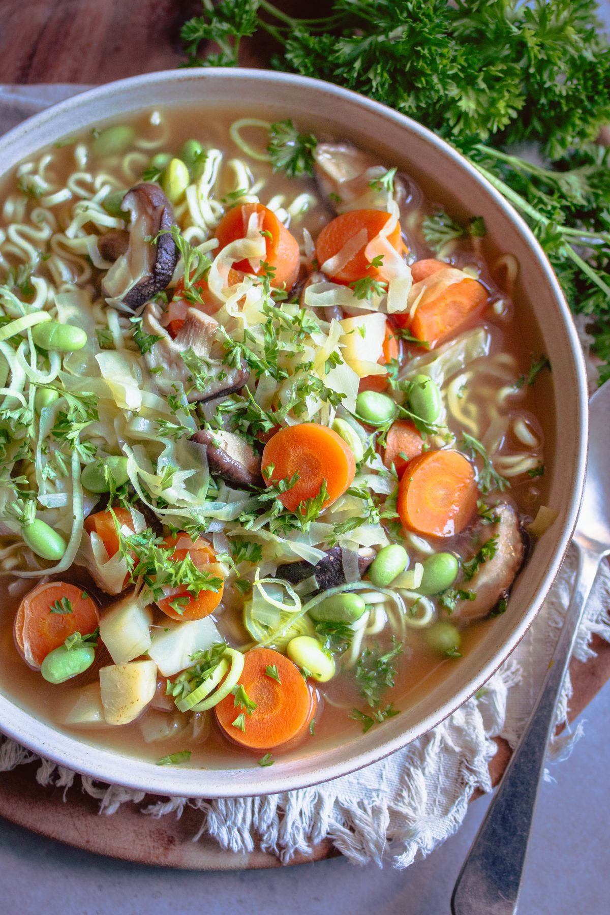 Vegane Gemüsesuppe